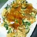 なおころピッコロ's cooksnap of when they made レンチン♡あんかけニラ玉♬.