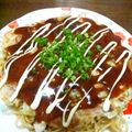 ミルクの夢's cooksnap of when they made お~いしい♡広島大阪コラボお好み焼き.