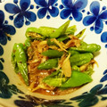 スワンキー's cooksnap of when they made ＊ししとうとみょうがの炒め物＊.