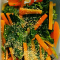 クックT0KQ3C☆'s cooksnap of when they made ほうれん草と人参の中華風胡麻和え.