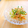 YUH♡ママ's cooksnap of when they made 作り置き☆もやしときゅうりの簡単ナムル☆.