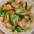 aaka_n's cooksnap of when they made 鶏むね肉とキャベツのオイスターソース炒め.