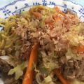 §§§§'s cooksnap of when they made 醤油とソースの焼きそばランチちょと大人.