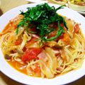 ゆうジュニア's cooksnap of when they made 簡単☆トマトソーススパゲティ.
