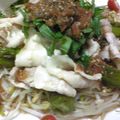 hatakoma's cooksnap of when they made 豚肉の梅ソースでシャキッとサッパリあえ.