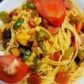 mie322's cooksnap of when they made 夏野菜のナポリタン.