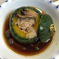 RED桜love's cooksnap of when they made 坊ちゃんかぼちゃの和風肉詰めあんかけ.