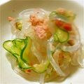 まりりん0427's cooksnap of when they made 夏に簡単★冷やし梅くずきりサラダ.