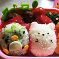 ピカリコ's cooksnap of when they made キャラ弁簡単すみっコぐらしおにぎり★.