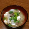 みずは's cooksnap of when they made 旦那絶賛☆母の豚汁.