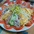 せいん's cooksnap of when they made 冷やし中華 (梅ごま).