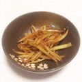 伸ちゃん★'s cooksnap of when they made 5分で完成！大根の皮だけ♡簡単きんぴら.