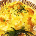 めのおう's cooksnap of when they made 【お弁当のおかず】ゆで卵のプチグラタン風.