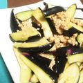 ♪ミチル♪'s cooksnap of when they made レンジで簡単！茄子のコチュマヨひき肉和え.