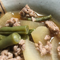 ＊ホヌ＊'s cooksnap of when they made 手早く簡単☆大根とひき肉いんげんの煮物.