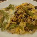☆baobab☆'s cooksnap of when they made しめじとさやえんどうの卵とじ.