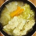 いなぬ's cooksnap of when they made 餃子と野菜のスープ.