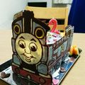 ♡たいちゃんママ♡'s cooksnap of when they made 立体トーマス型・チョコレートケーキ.