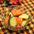 ぽっぽぺぺ's cooksnap of when they made きゅうりとトマトの中華ピリ辛和え.