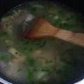 yukong100's cooksnap of when they made セロリと玉ねぎとベーコンのスープ.