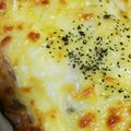あじぽんぬ☆'s cooksnap of when they made ワンタン（餃子）の皮でなすのラザニア風.
