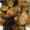 主婦T's cooksnap of when they made 鳥もも肉とナスのうま醤油炒め.