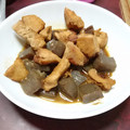 ☆しいたんママ☆'s cooksnap of when they made 厚揚げとこんにゃくと鶏肉の味噌煮.