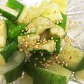 くるみぱうだー's cooksnap of when they made 簡単1分♬夏バテ知らず★胡瓜の即席お惣菜.