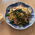 ようぷりん's cooksnap of when they made ☆ほうれん草とベーコンの和風パスタ☆.