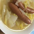 はるか＊ワーママ's cooksnap of when they made 白菜とソーセージのスープ煮.