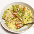 クックEQ7IAX☆'s cooksnap of when they made カニカマとアスパラのあんかけチャーハン♪.