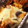 クックIPQ2X4☆'s cooksnap of when they made ズッキーニと茄子のミートソース煮＆チーズ.