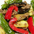 Mature1028's cooksnap of when they made ししとう と なす の挽き肉 味噌炒め.