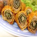 monchan♪♪'s cooksnap of when they made 豚シソ、チーズ巻き！巻き方写真有.