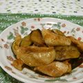 赤い電話's cooksnap of when they made 豚トロと茄子のピリ辛炒め.