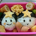 三児prl母's cooksnap of when they made ☆七夕☆織姫と彦星 おにぎり☆.