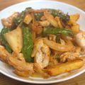クックDAD's cooksnap of when they made ❤鶏肉とじゃが芋のキムチ炒め❤.