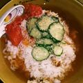 たいよう三's cooksnap of when they made トマトの冷製＊ピリ辛茶漬け.