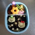 HAmom's cooksnap of when they made 彦星と織姫の七夕キャラ弁　ひな祭りにも♪.