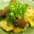 由芽15's cooksnap of when they made 茄子と鶏肉のおいしい炒め物.
