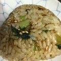 nothree's cooksnap of when they made 野沢菜と海苔の佃煮のおにぎり.