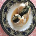 ＊calmama＊'s cooksnap of when they made 麺つゆで簡単★鶏ささみのチーズ梅大葉巻き.