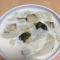 meakokoo's cooksnap of when they made あさりとかぶのミルクスープ.