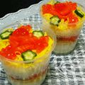 okamemom's cooksnap of when they made 彩りカップ寿司.