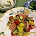 ほみほみっち's cooksnap of when they made ズッキーニとベーコンのニンニク炒め.