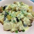 きゅーくま's cooksnap of when they made 鶏肉とじゃがいもの味噌チーズ焼き.