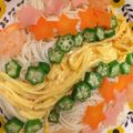 クック3IJVP1☆'s cooksnap of when they made 七夕に☆星型抜くだけ簡単！天の川ちらし.