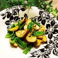 なつき☆ミ's cooksnap of when they made ナスとピーマンのごま油炒め(^^ ).