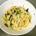 ウメ吉さん's cooksnap of when they made ほうれん草と鮭のクリームパスタ.