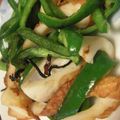 ミルキー☆'s cooksnap of when they made 味付け塩昆布だけ☆ちくわとピーマン炒め.